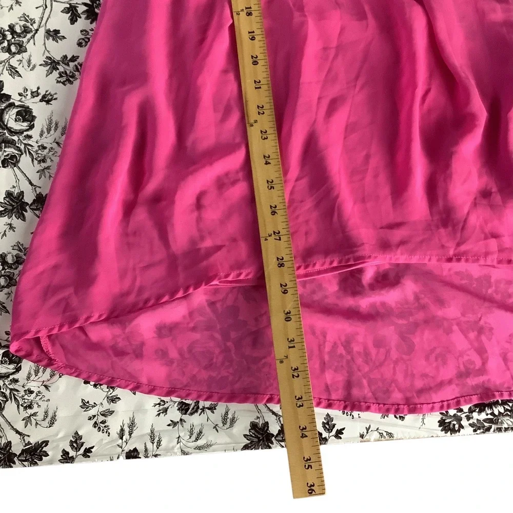 Hello Kitty Girls Dress Black Pink Hi‎ Lo Sparkle Sz L 10 12 Short Sleeve